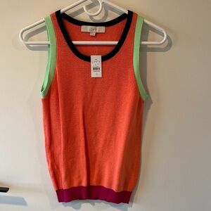 LOFT Multicolor Knit Tank Top